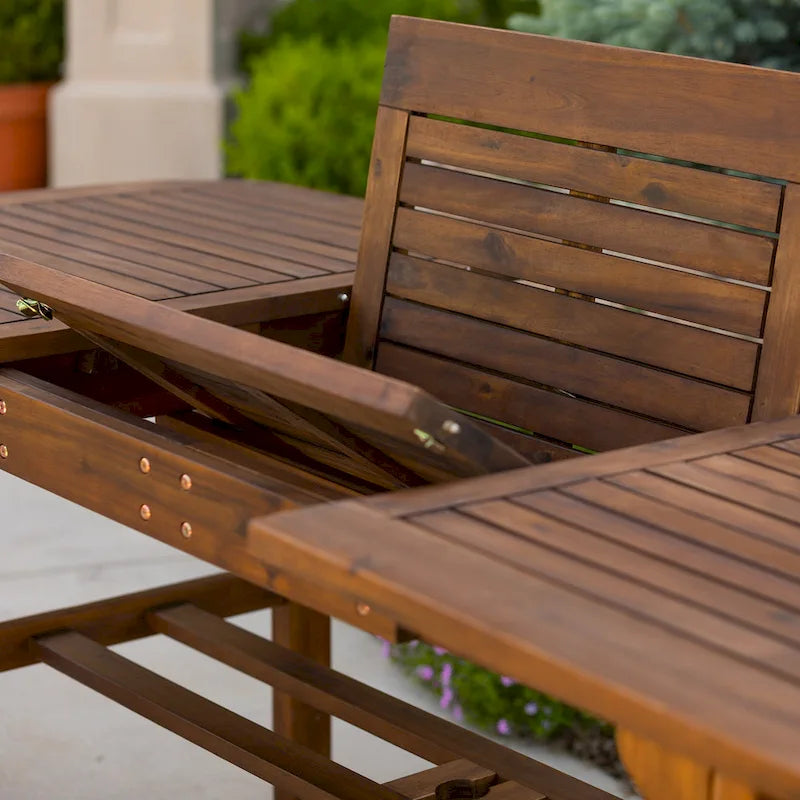 Ensemble de salle à manger d'extérieur 3 pièces Middlebrook Surfside en bois d'acacia