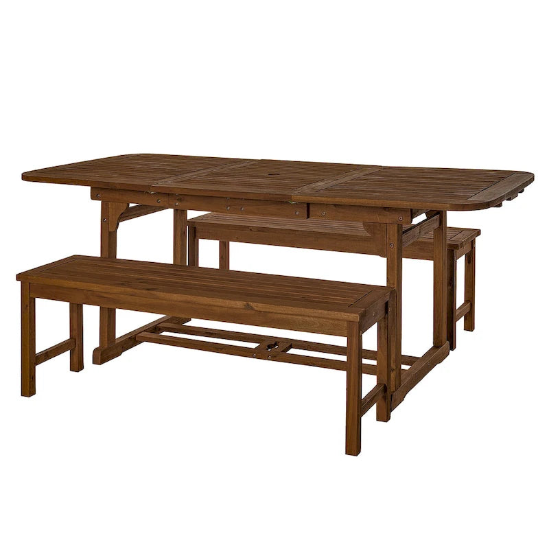 Ensemble de salle à manger d'extérieur 3 pièces Middlebrook Surfside en bois d'acacia