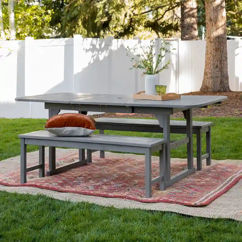 Ensemble de salle à manger d'extérieur 3 pièces Middlebrook Surfside en bois d'acacia