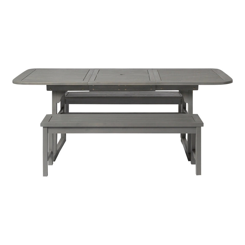 Ensemble de salle à manger d'extérieur 3 pièces Middlebrook Surfside en bois d'acacia