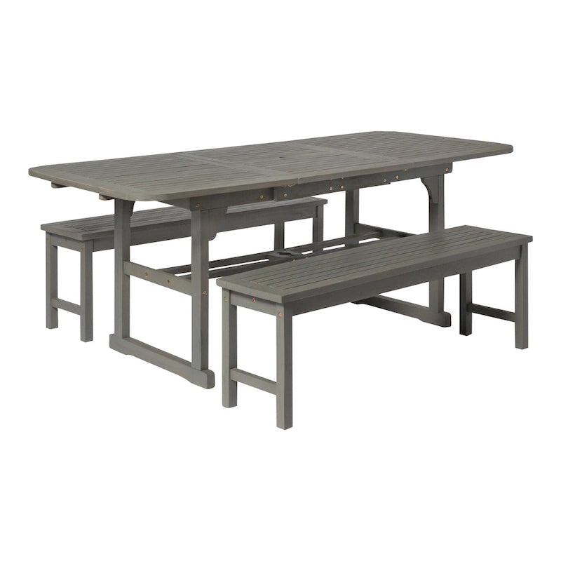 Ensemble de salle à manger d'extérieur 3 pièces Middlebrook Surfside en bois d'acacia