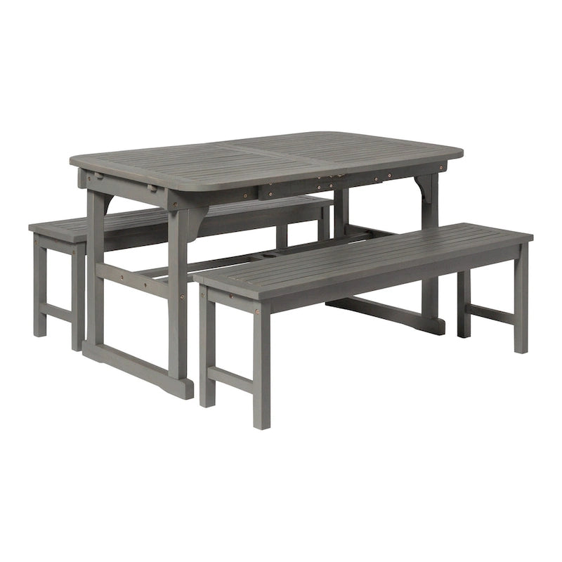 Ensemble de salle à manger d'extérieur 3 pièces Middlebrook Surfside en bois d'acacia