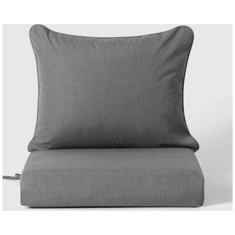 Canapé d'extérieur Polytrends Birchwood en PEHD bleu marine avec coussins (3 pièces)