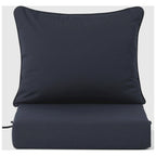 Canapé d'extérieur Polytrends Birchwood en PEHD résistant aux intempéries, gris, avec coussins (3 pièces)