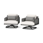 Vistano 2 Piece Sunbrella Outdoor Patio Club Chairs Set - Gray