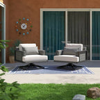 Ensemble de 2 fauteuils de jardin Vistano Sunbrella - Gris