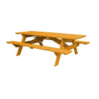 Table de pique-nique d'extérieur HomeRoots 94 en bois massif naturel