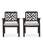 Chaises de salle à manger d'extérieur (lot de 2)