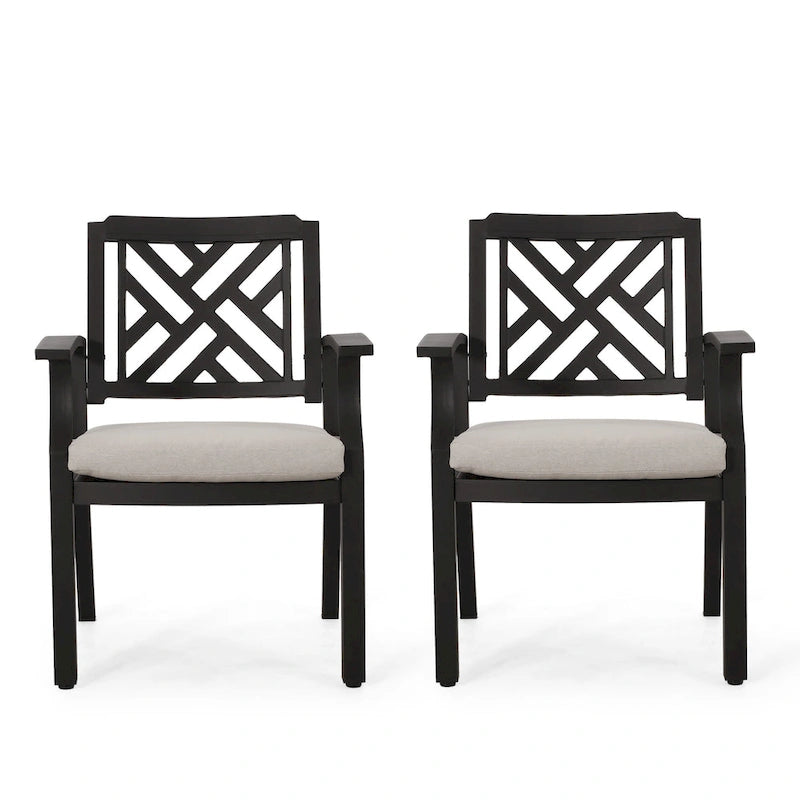 Chaises de salle à manger d'extérieur (lot de 2)