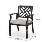Chaises de salle à manger d'extérieur (lot de 2)