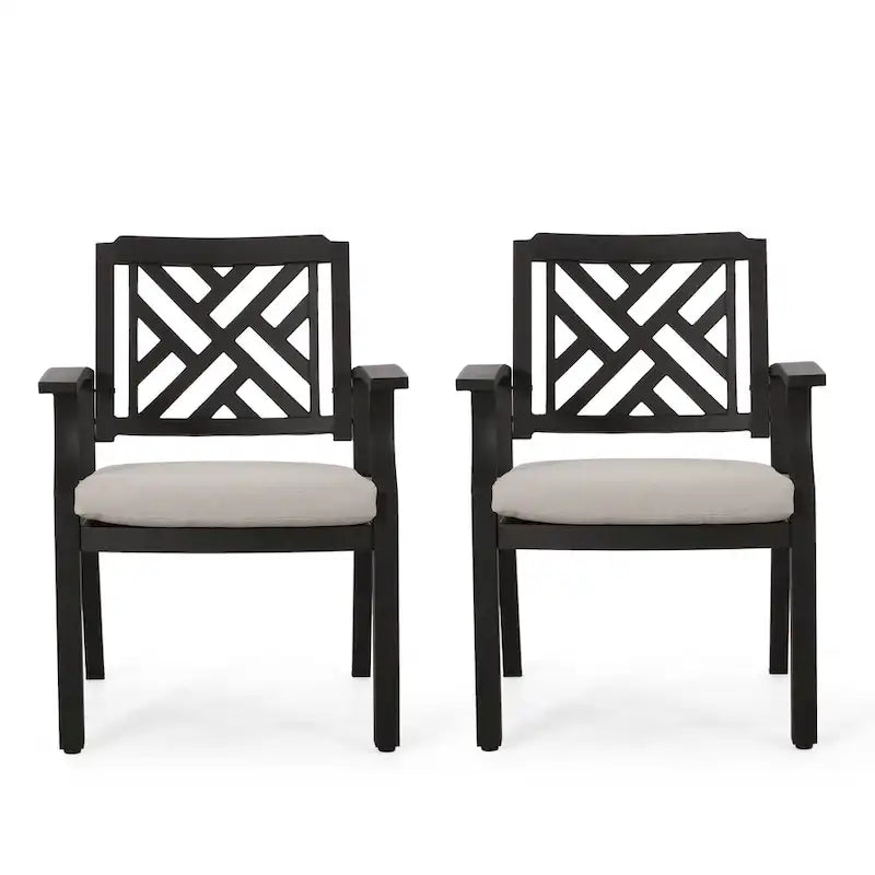 Chaises de salle à manger d'extérieur (lot de 2)