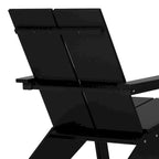 Chaises Adirondack modernes en polyéthylène Polytrends Coastin (lot de 2), noires