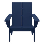 Chaises Adirondack modernes en polyéthylène Polytrends Coastin (lot de 2), noires