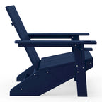 Chaises Adirondack modernes en polyéthylène Polytrends Coastin (lot de 2), noires