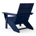 Chaises Adirondack modernes en polyéthylène Polytrends Coastin (lot de 2), noires