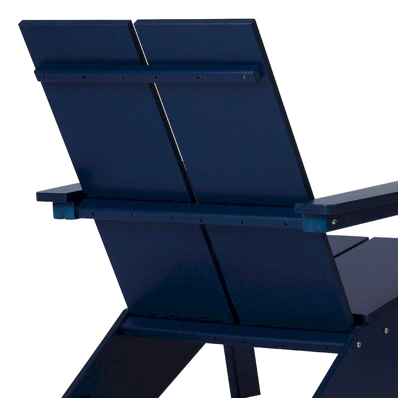 Chaises Adirondack modernes en polyéthylène Polytrends Coastin (lot de 2), noires