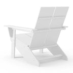 Chaises Adirondack modernes en polyéthylène Polytrends Coastin (lot de 2), noires