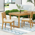 Chaises de salle à manger d'extérieur sans accoudoirs (lot de 2)