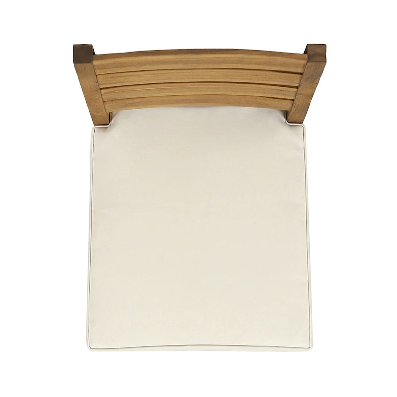 Chaises de salle à manger d'extérieur sans accoudoirs (lot de 2)