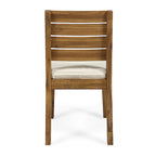 Chaises de salle à manger d'extérieur sans accoudoirs (lot de 2)