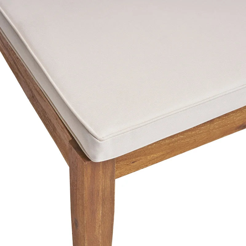 Chaises de salle à manger d'extérieur sans accoudoirs (lot de 2)