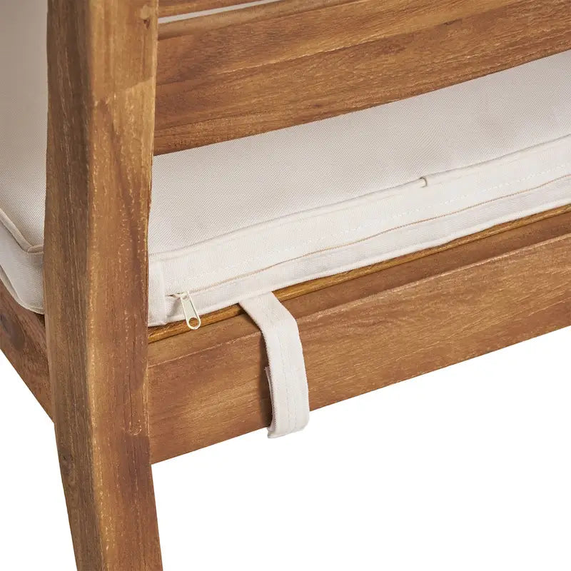 Chaises de salle à manger d'extérieur sans accoudoirs (lot de 2)
