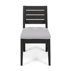 Chaises de salle à manger d'extérieur sans accoudoirs (lot de 2)
