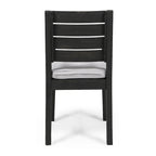 Chaises de salle à manger d'extérieur sans accoudoirs (lot de 2)
