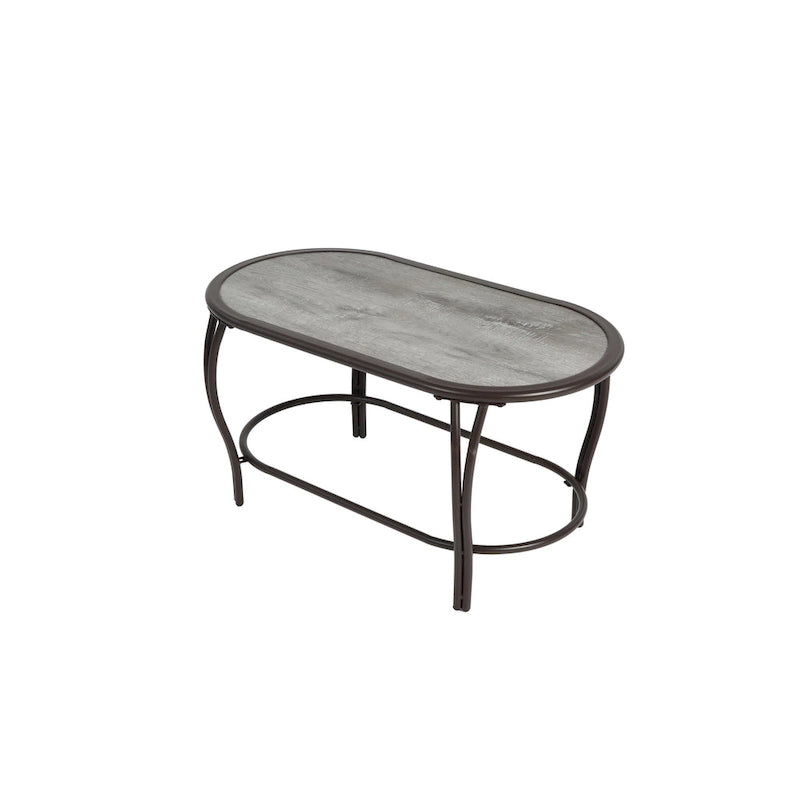 Ensemble de conversation 4 pièces en résine tressée avec coussin, pour terrasse ou porche.