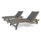Chaise longue Banzai avec plateau coulissant