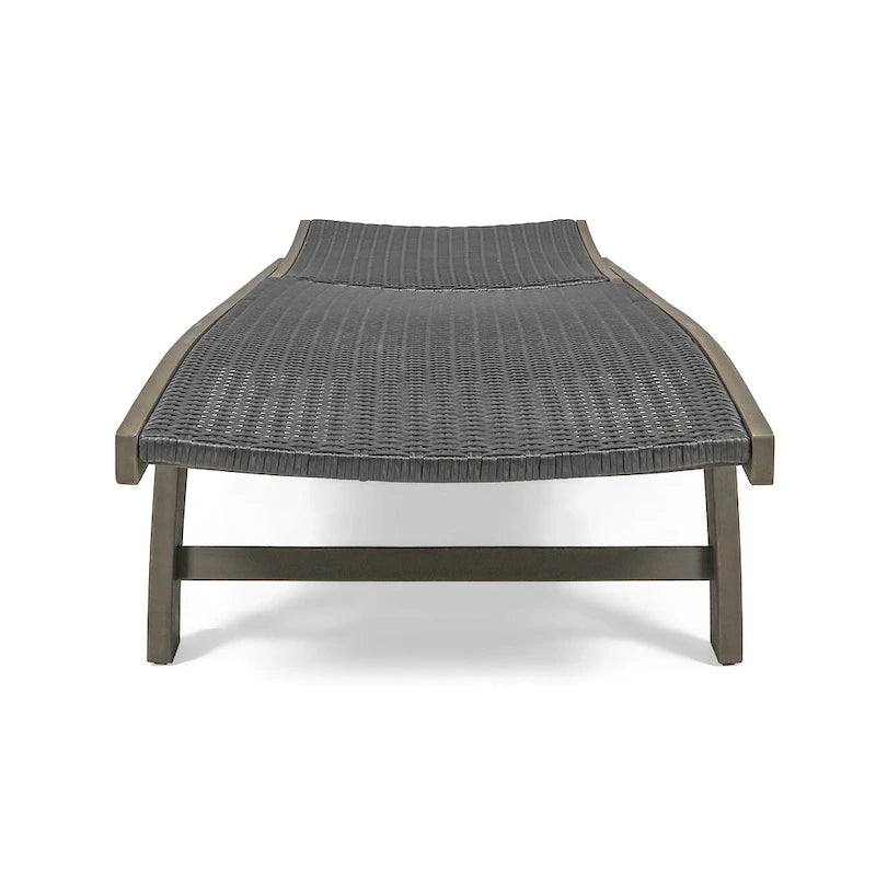 Chaise longue Banzai avec plateau coulissant