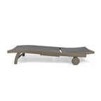 Chaise longue Banzai avec plateau coulissant