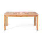 Christopher Knight Home - Ensemble de salle à manger d'extérieur Ethan 7 pièces extensible en bois d'acacia avec fauteuils en corde tressée