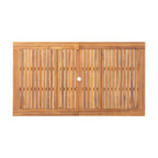 Christopher Knight Home - Ensemble de salle à manger d'extérieur Ethan 7 pièces extensible en bois d'acacia avec fauteuils en corde tressée