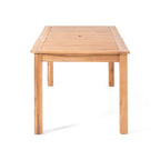 Christopher Knight Home - Ensemble de salle à manger d'extérieur Ethan 7 pièces extensible en bois d'acacia avec fauteuils en corde tressée