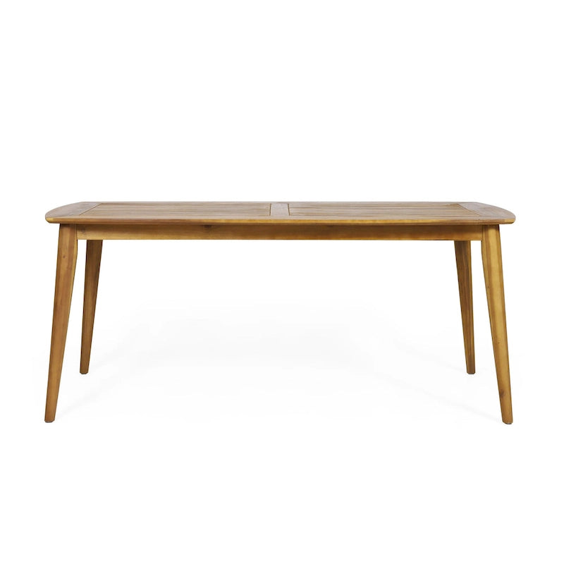 Christopher Knight Home - Ensemble de salle à manger d'extérieur 7 pièces Henry en bois d'acacia avec fauteuils en corde tressée