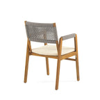 Christopher Knight Home - Ensemble de salle à manger d'extérieur 7 pièces Henry en bois d'acacia avec fauteuils en corde tressée