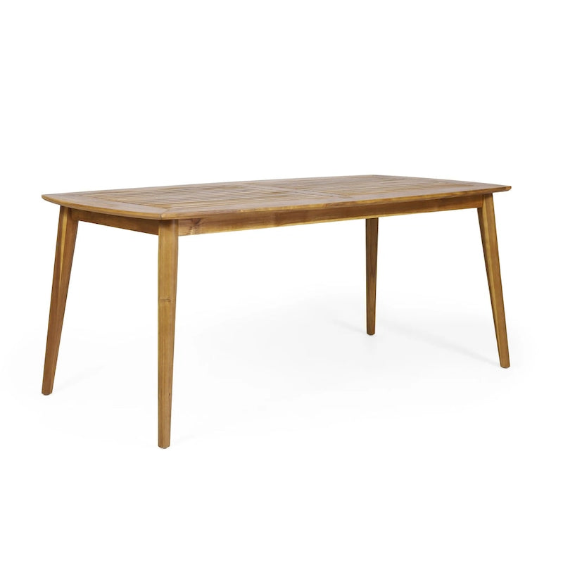 Christopher Knight Home - Ensemble de salle à manger d'extérieur 7 pièces Henry en bois d'acacia avec fauteuils en corde tressée