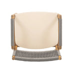 Christopher Knight Home - Ensemble de salle à manger d'extérieur 7 pièces Henry en bois d'acacia avec fauteuils en corde tressée