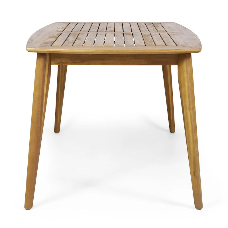 Christopher Knight Home - Ensemble de salle à manger d'extérieur 7 pièces Henry en bois d'acacia avec fauteuils en corde tressée