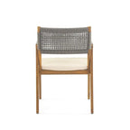Christopher Knight Home - Ensemble de salle à manger d'extérieur 7 pièces Henry en bois d'acacia avec fauteuils en corde tressée