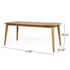 Christopher Knight Home - Ensemble de salle à manger d'extérieur 7 pièces Henry en bois d'acacia avec fauteuils en corde tressée