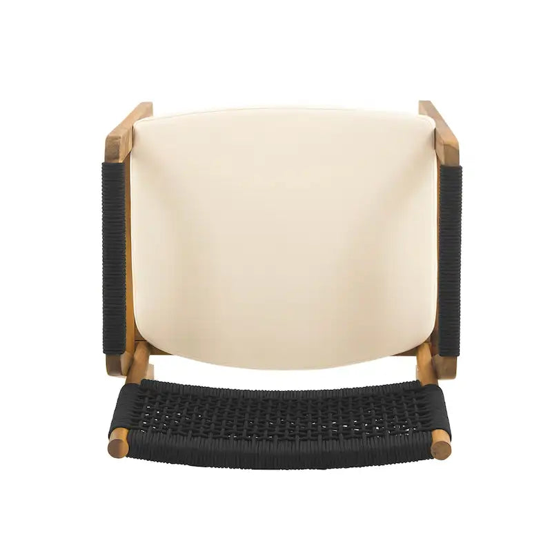 Christopher Knight Home - Ensemble de salle à manger d'extérieur 7 pièces Henry en bois d'acacia avec fauteuils en corde tressée