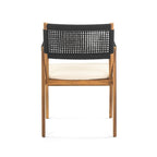 Christopher Knight Home - Ensemble de salle à manger d'extérieur 7 pièces Henry en bois d'acacia avec fauteuils en corde tressée