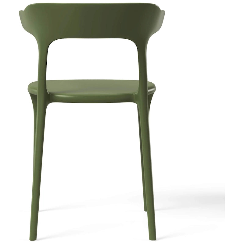 Chaises d'appoint empilables modernes pour terrasse Frond and Form (lot de 4)