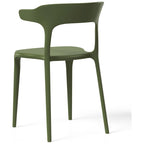 Chaises d'appoint empilables modernes pour terrasse Frond and Form (lot de 4)