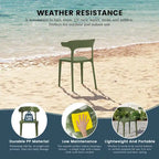 Chaises d'appoint empilables modernes pour terrasse Frond and Form (lot de 4)