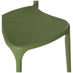 Chaises d'appoint empilables modernes pour terrasse Frond and Form (lot de 4)
