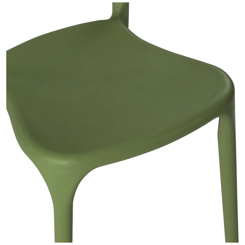 Chaises d'appoint empilables modernes pour terrasse Frond and Form (lot de 4)