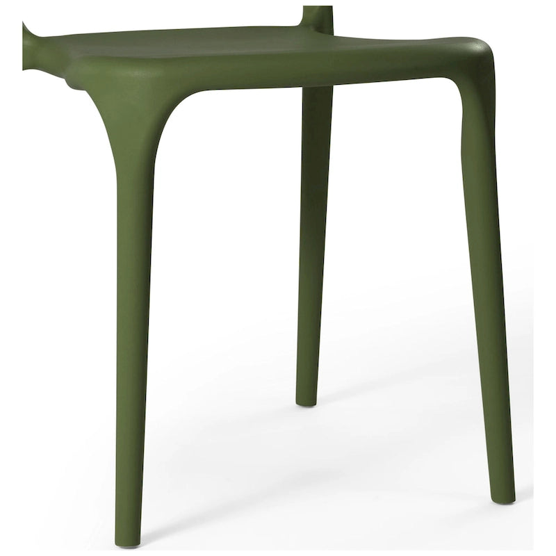 Chaises d'appoint empilables modernes pour terrasse Frond and Form (lot de 4)